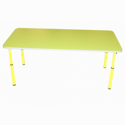 Children rectangular table, adjustable, height groups №1-3